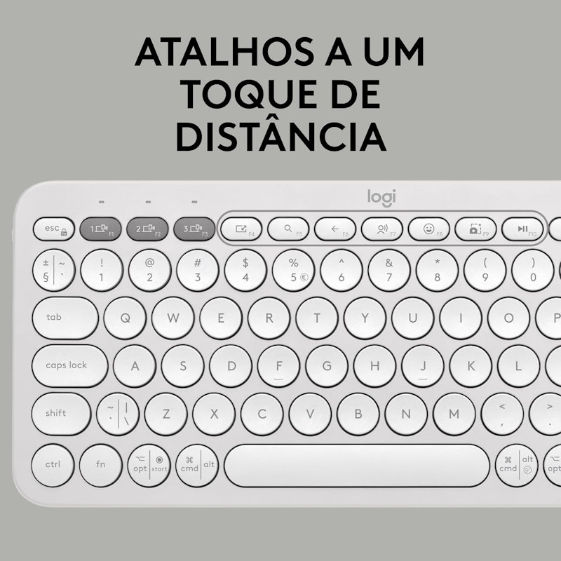 Teclado sem fio Logitech Pebble Keys 2 K380s 4