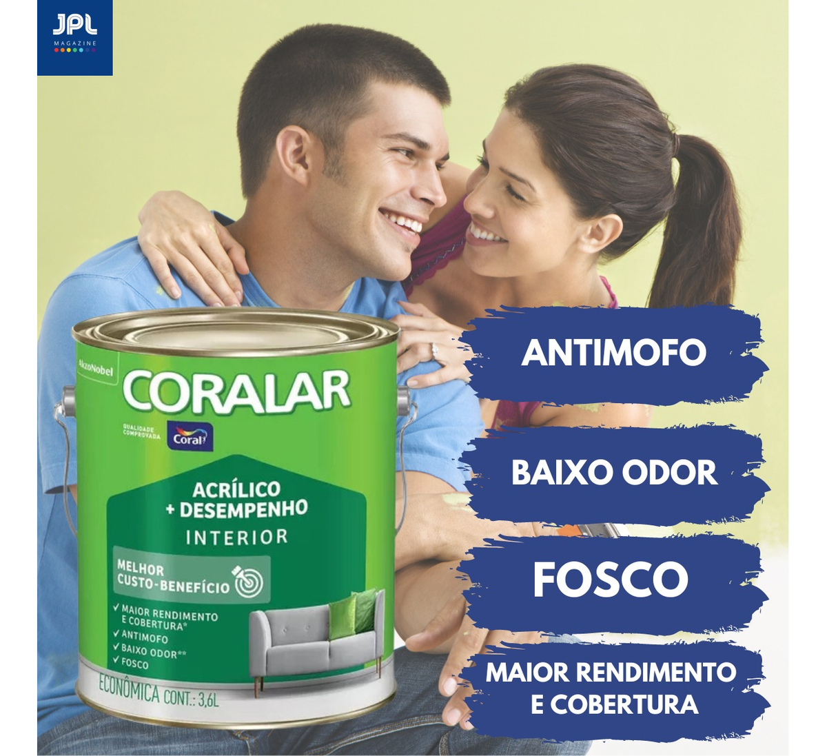 Coralar Acrílico Mais Desempenho 3,6 L 2
