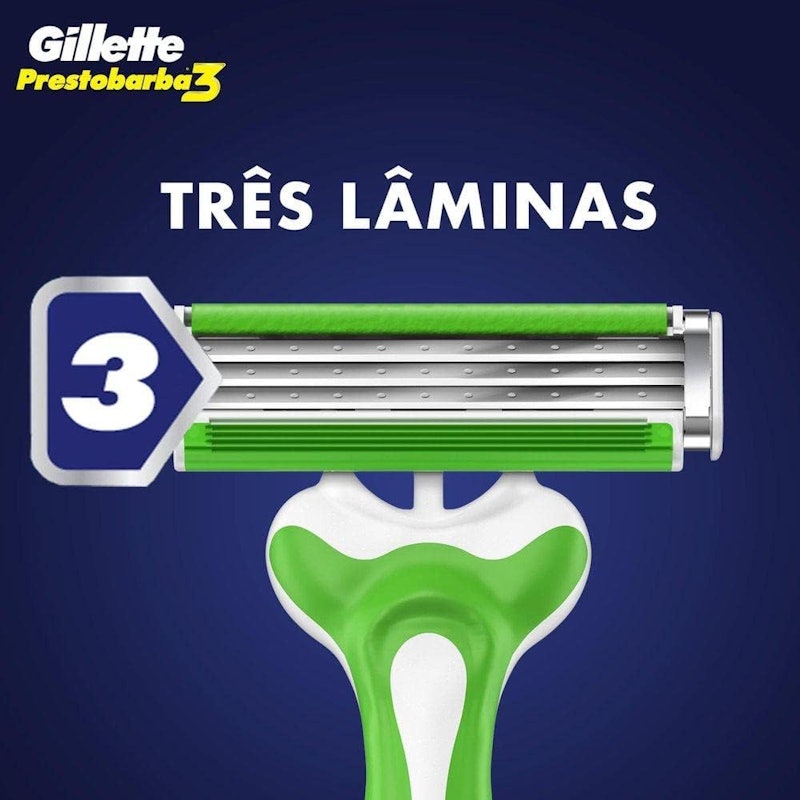 Aparelho de Barbear Descartável Gillette Prestobarba3 Sensitive 5