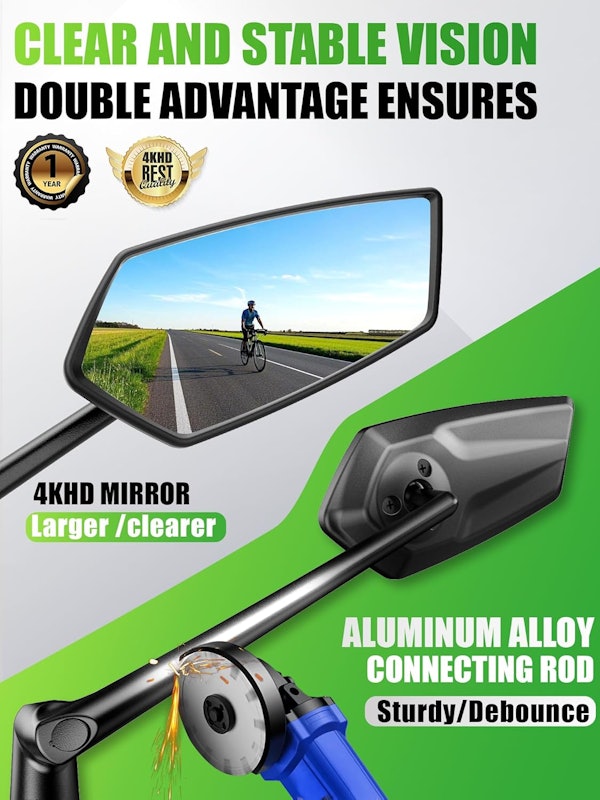 Retrovisor para Bicicleta Ajustável 3D RBRL 3