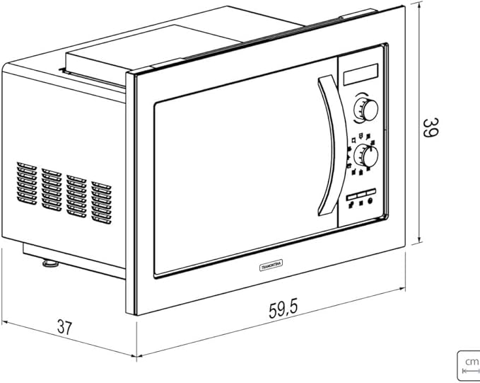 Micro-ondas de Embutir Inox 60 25 L  3