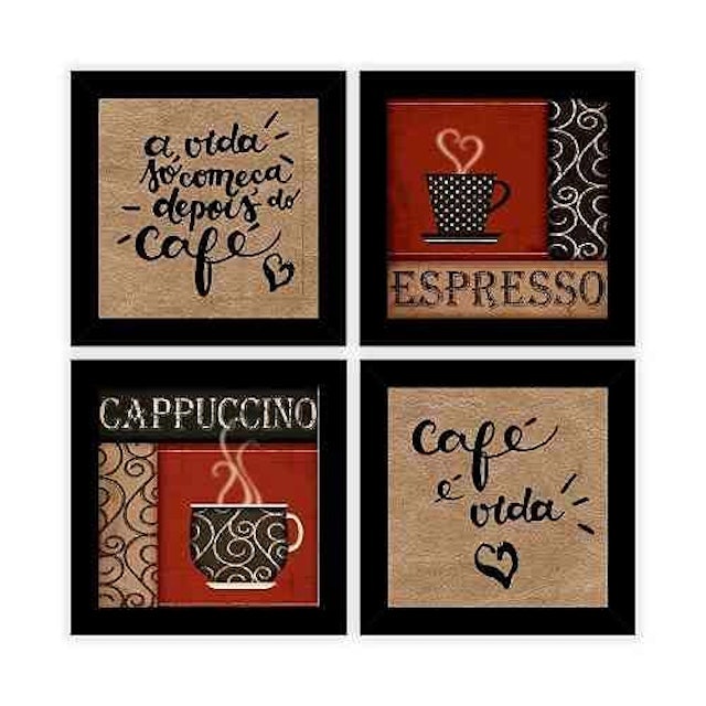 Kit Quadros Decorativos Café 1