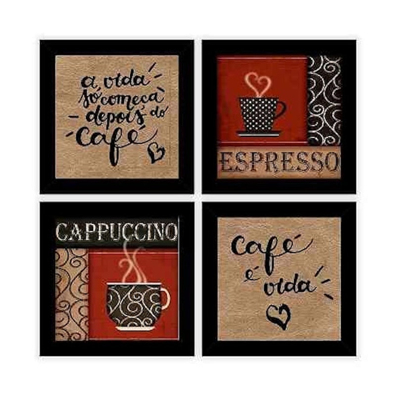 Kit Quadros Decorativos Café 1