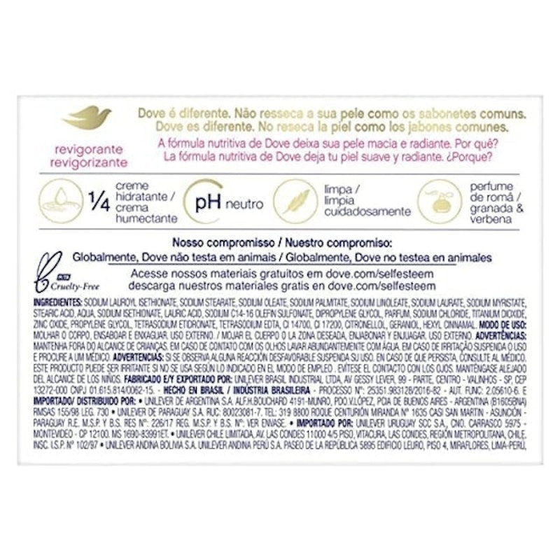 Sabonete Dove Revigorante Romã & Verbena 5