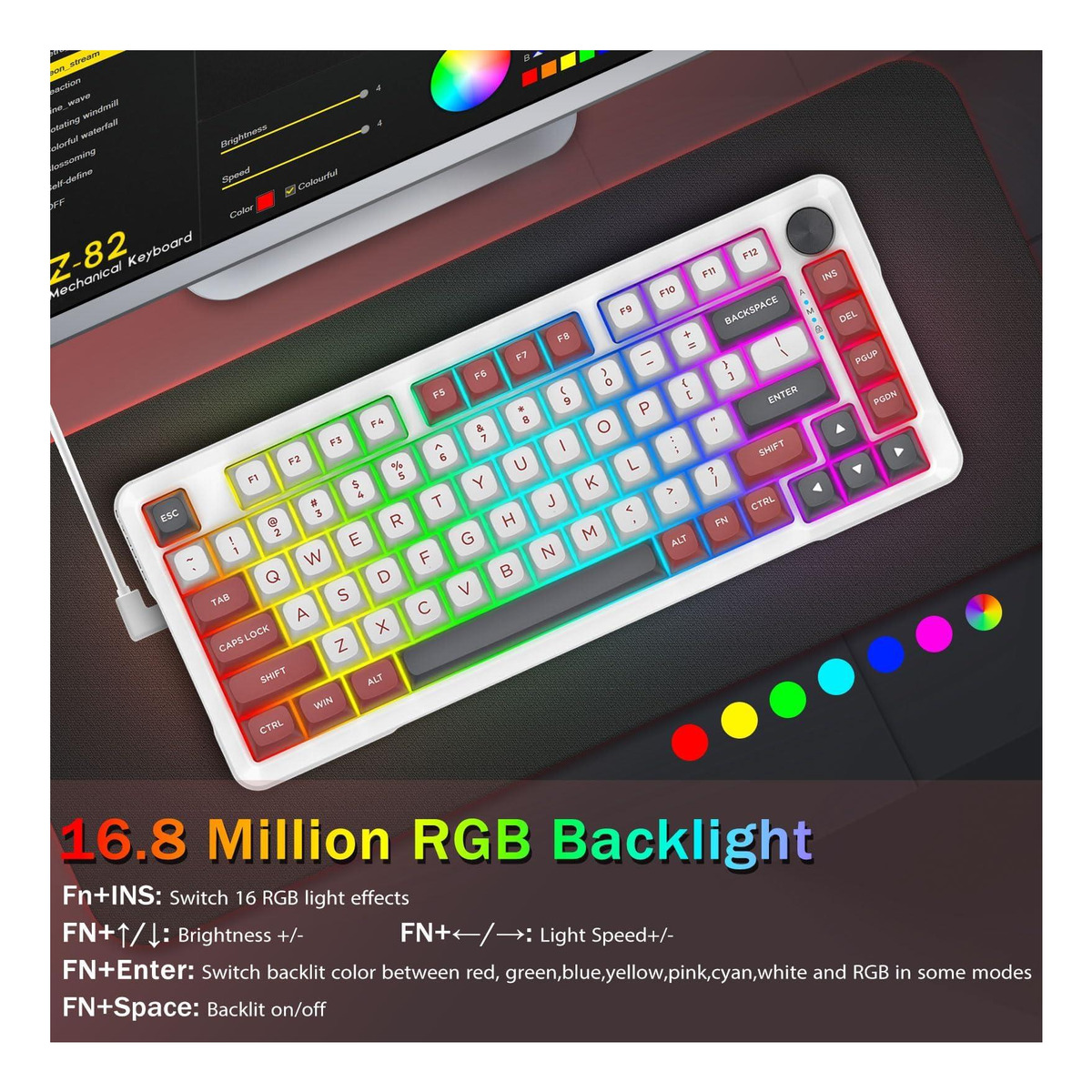 Teclado Mecânico Gamer 75% com Fio 5