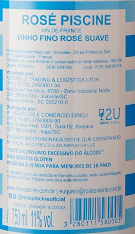 Vinho Rosé Piscine Stripes 3