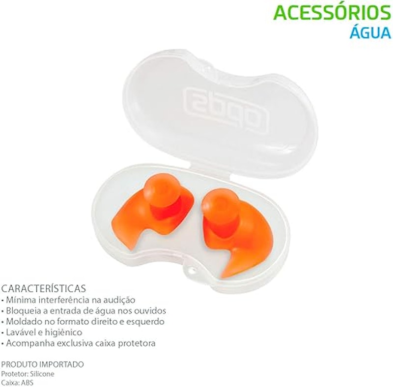 Protetor de Ouvido Lavável de Silicone Speedo 3