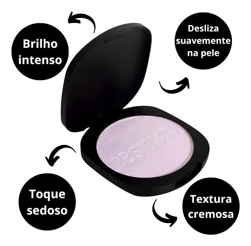 Iluminador e Sombra Cream Obsidian 3