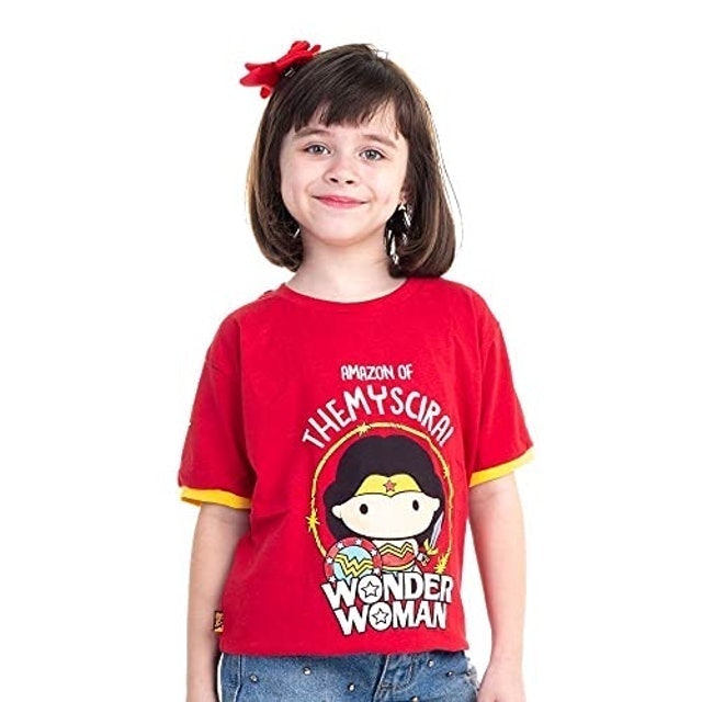 Camiseta Infantil Mulher-Maravilha Warrior 1