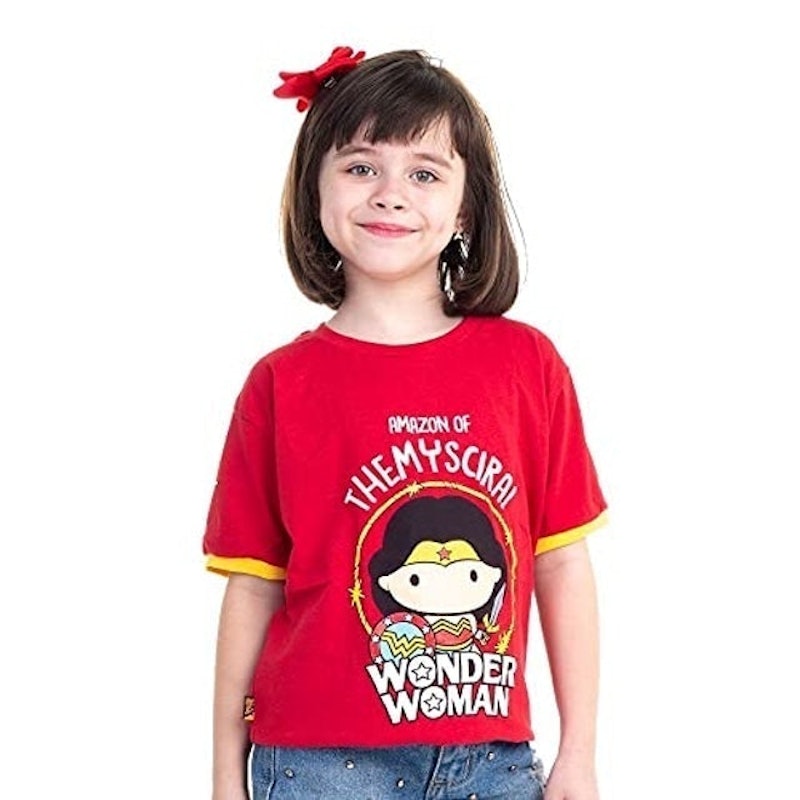 Camiseta Infantil Mulher-Maravilha Warrior 1