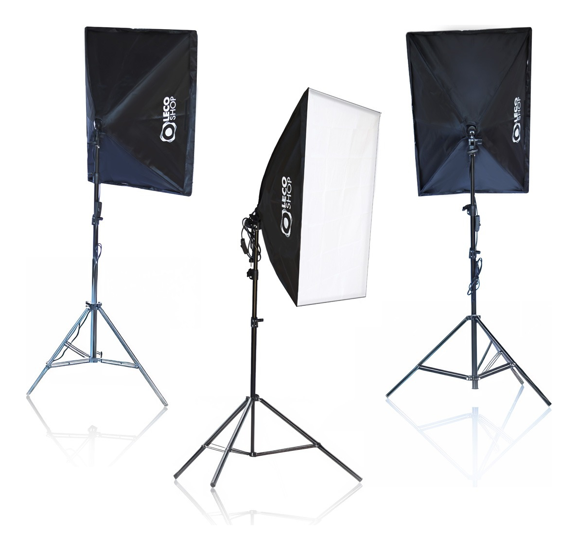 Kit Soft Box 50 x 70 com Lâmpada LED Estúdio Luz Contínua Leco Shop 2