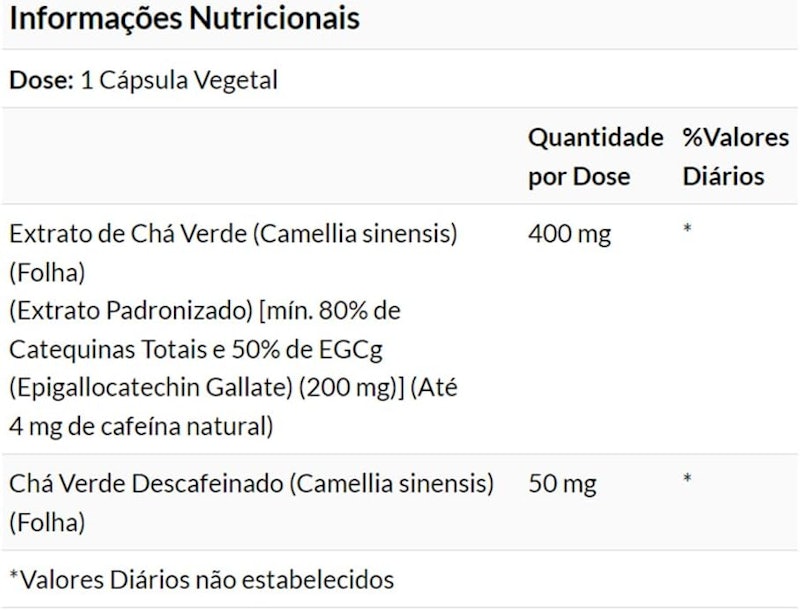 Extrato de Chá Verde 3