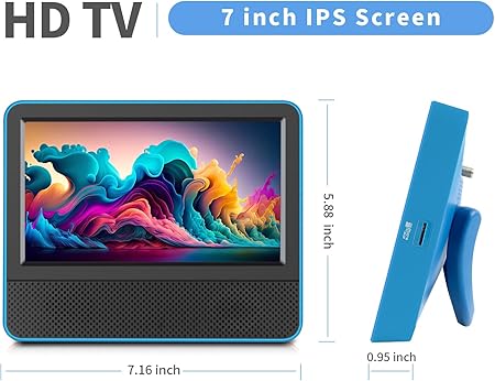 TV Portátil de 7" com Bateria 5