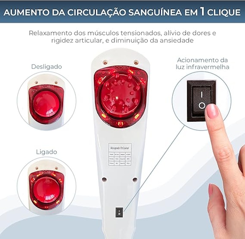 Massageador Elétrico Corporal Infravermelho Portátil Boden 3