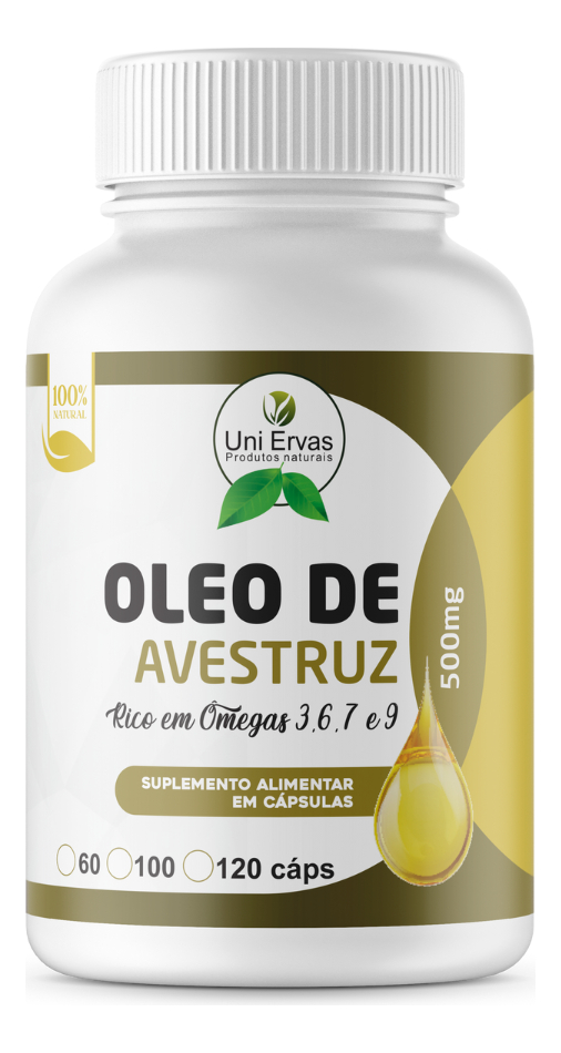 Óleo de Avestruz em Cápsulas Uni Ervas 1
