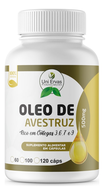Óleo de Avestruz em Cápsulas Uni Ervas 1