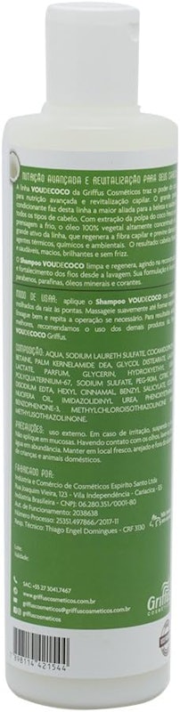 Shampoo Vou de Coco Griffus 2