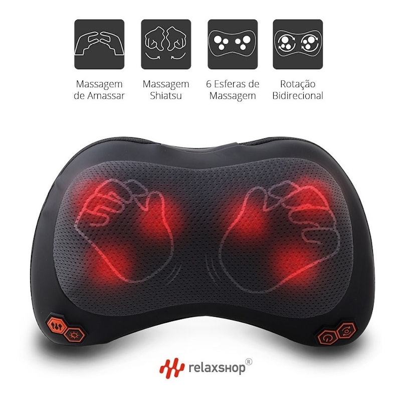 Almofada Massageadora Shiatsu Elétrica 3