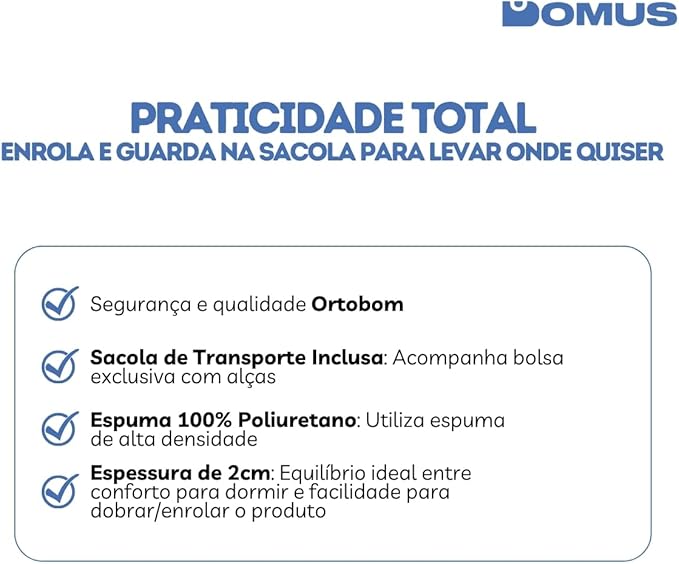 Colchonete Camping Blue Magazine Ortobom 3