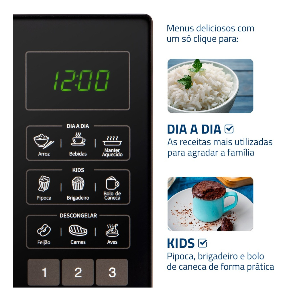 Micro-Ondas Mondial Preto 1400 W 3
