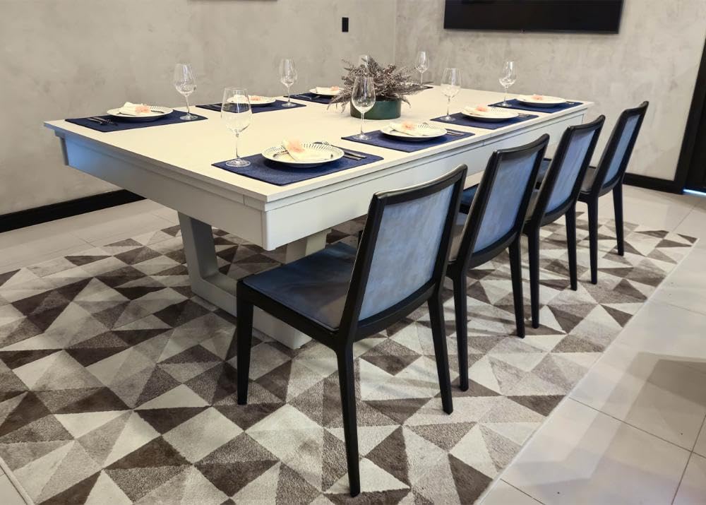 Mesa de Bilhar Steel Wood Laqueada com Tampo de Jantar 4