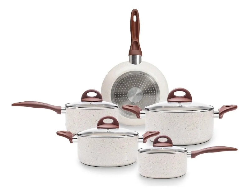 Jogo de Panelas Antiaderente Ceramic Life 5 Peças Smart Plus 1