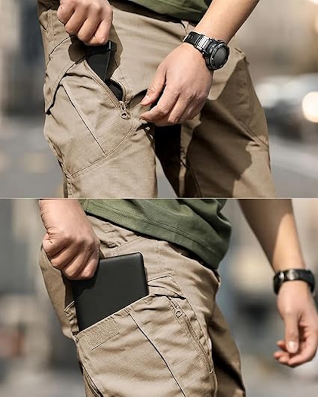 Calça Tática Masculina, de Secagem Rápida, Resistente à Água 2