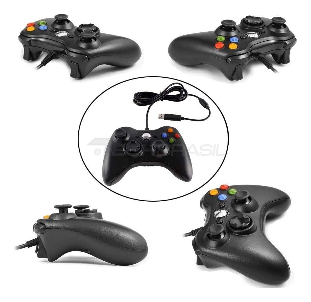 Controle USB com Fio Para Xbox 360 Computador Notebook 3