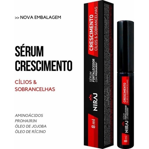 Sérum Fortalecedor Niraj Crescimento Cílios e Sobrancelhas 5