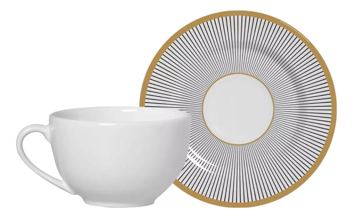 Conjunto com 6 Xícaras de Café com Pires Ritz 1