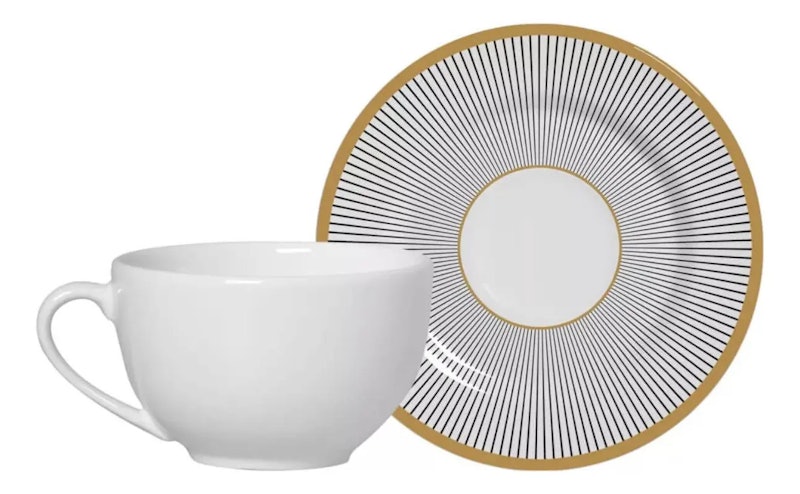 Conjunto com 6 Xícaras de Café com Pires Ritz 1