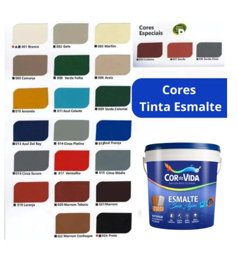 Tinta Esmalte Água Cor da Vida 2