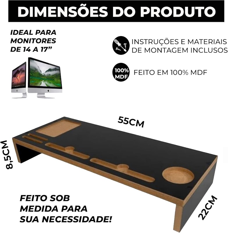 Mesa Base para Monitor Artmovelar 2