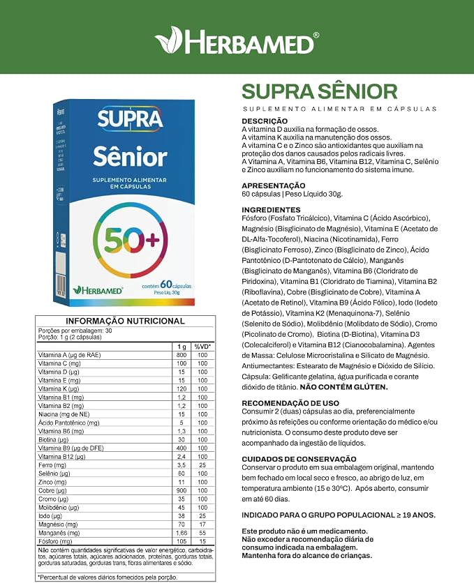 Polivitamínico Sênior Supra 3