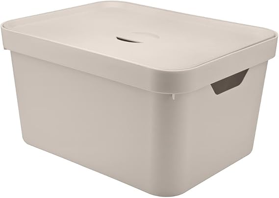 Caixa Organizadora Ou 32 L com Tampa Linha Cube 2