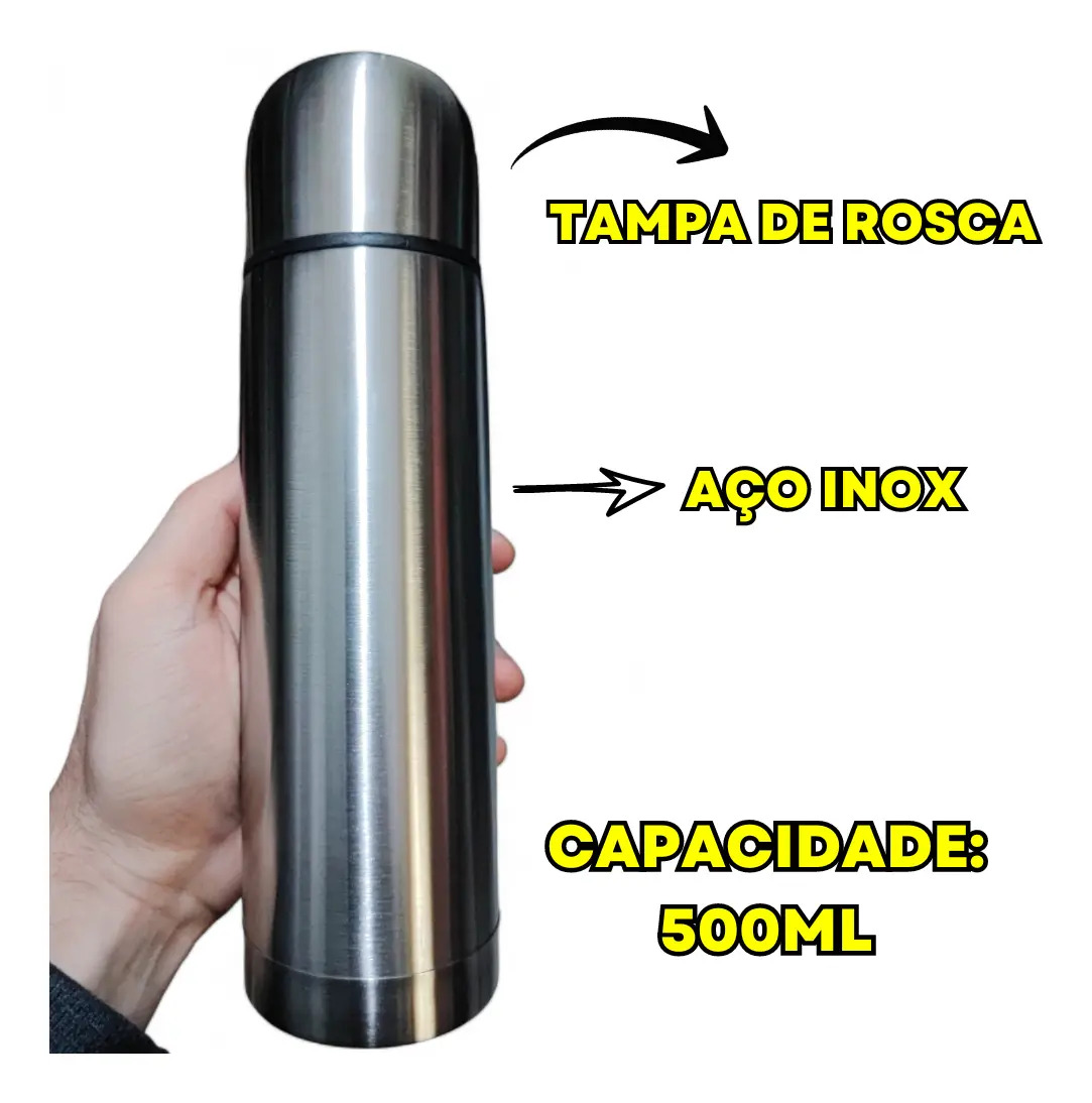Garrafa Térmica Inox com Click Top 2