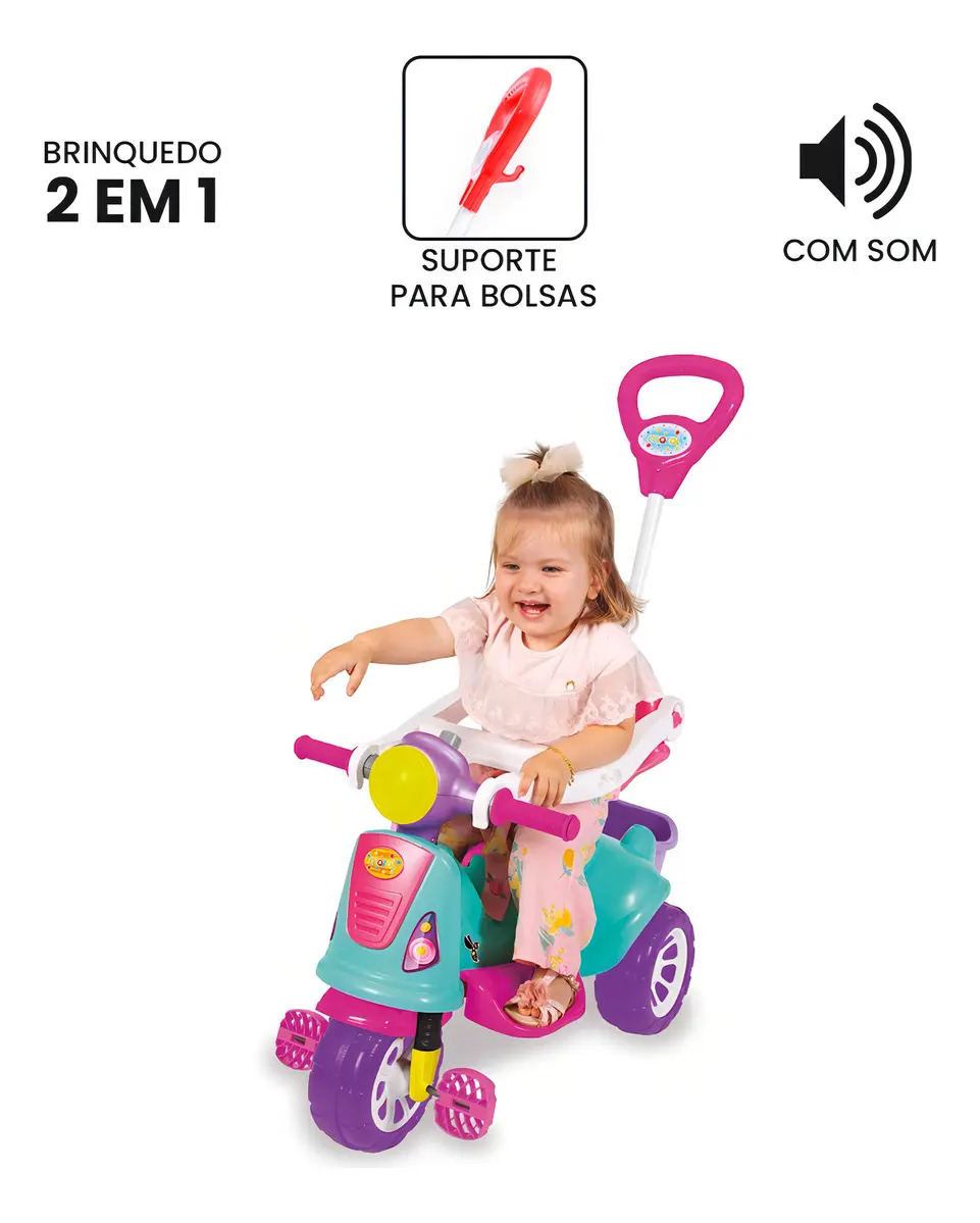 Triciclo Avespa Pink 3