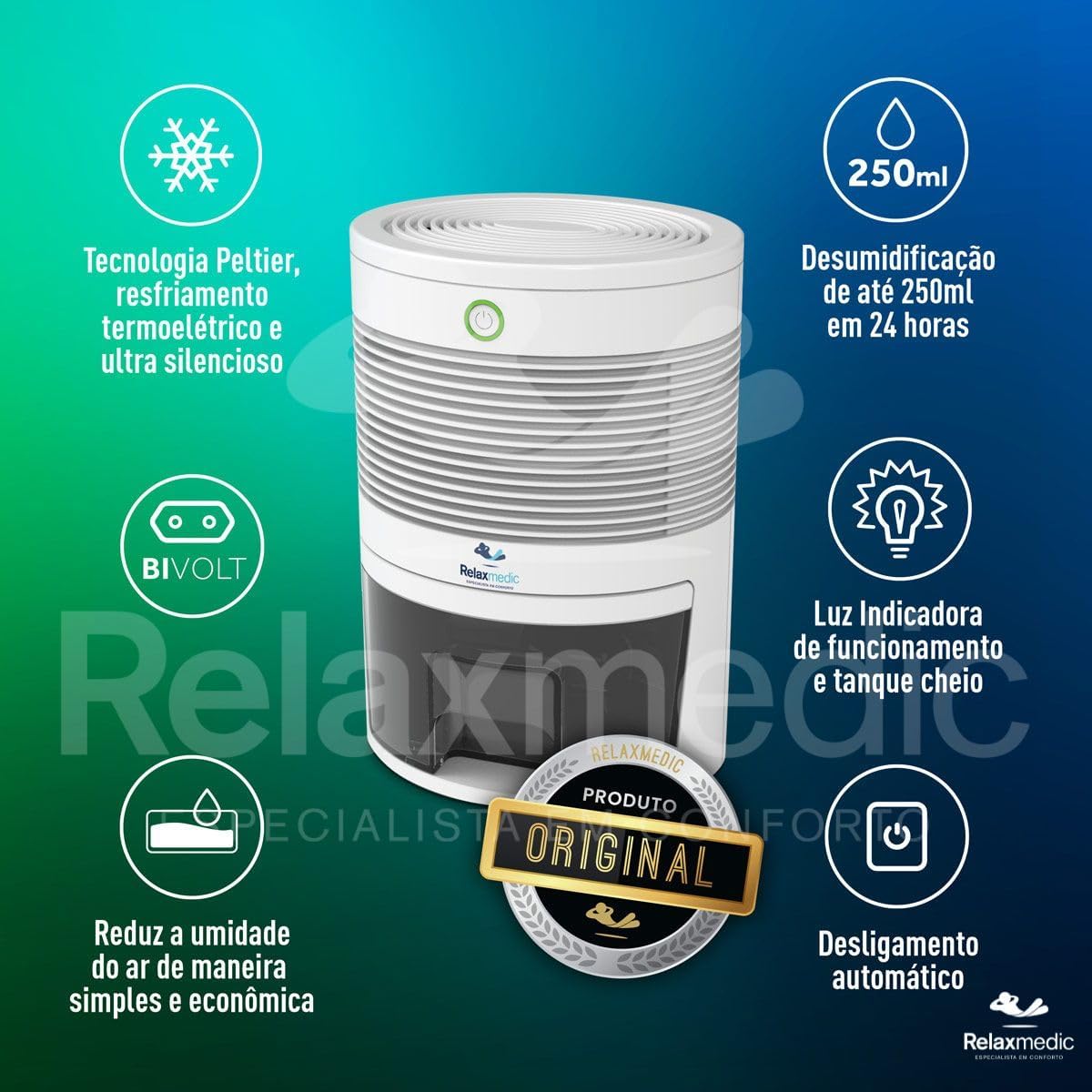 Desumidificador de Ar Drysec Relaxmedic 3