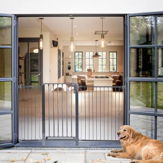 Grade e Portão para Cachorro Bebê Pet Vãos de 116 a 120 cm 2