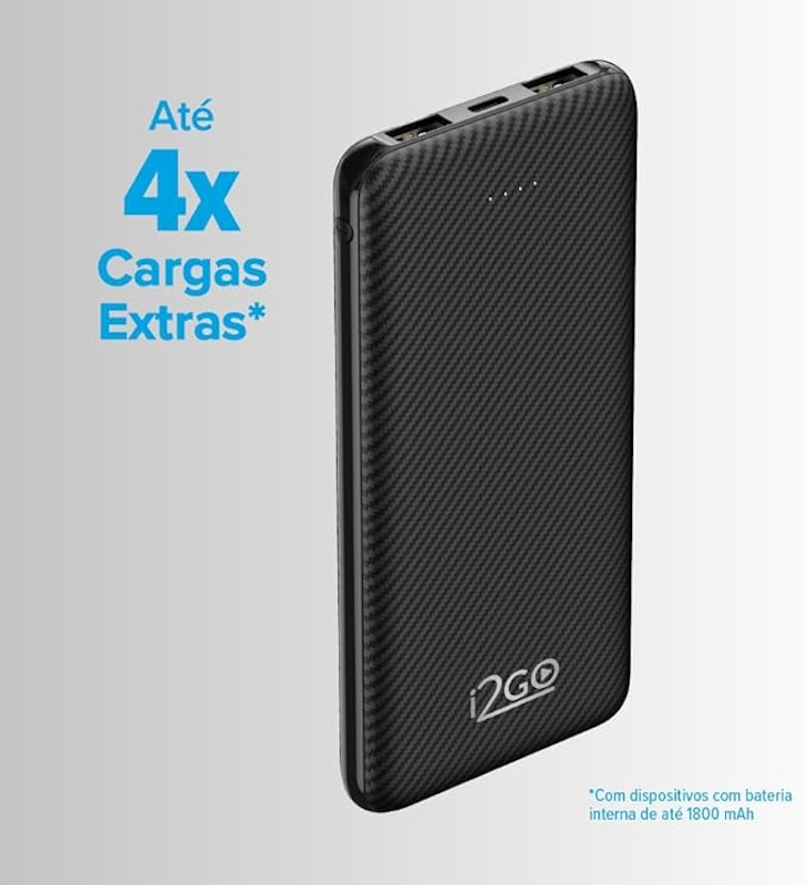 Carregador Portátil (Power Bank) i2GO 10000 mAh 3