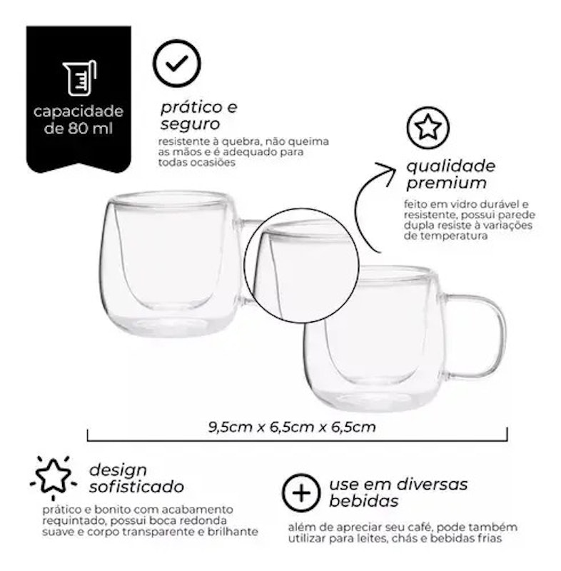 Dupla de Xícara para Café 3