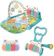 MAXI BABY Tapete de Atividades Bebê Vira Andador Smile Azul 1