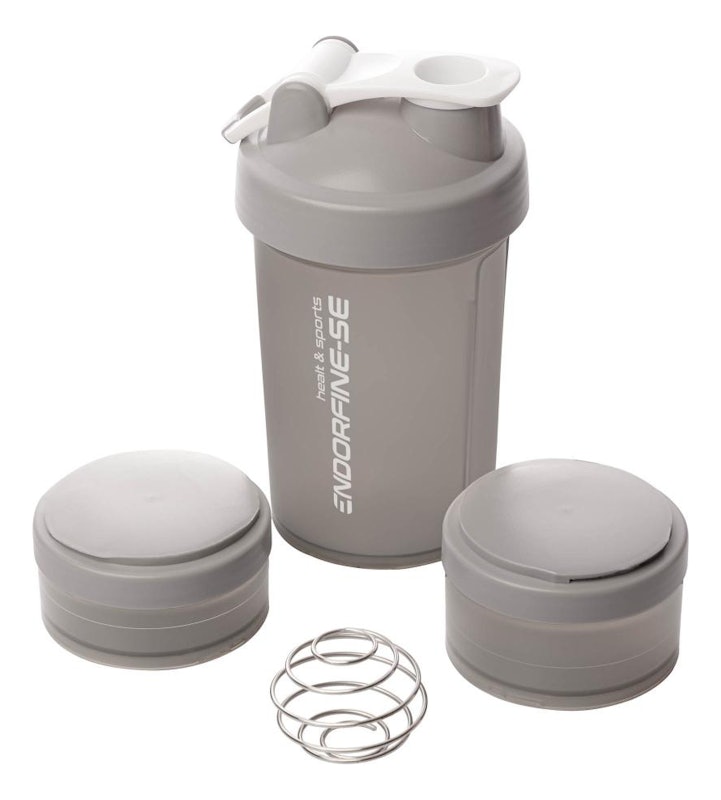 Coqueleira Shaker 3 em 1 Performance Cinza 650 ml 3