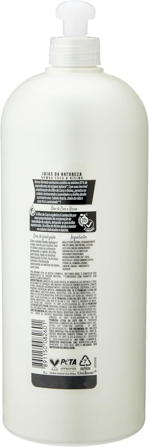 Creme Pentear Coco & Rícino Joias Da Natureza 2