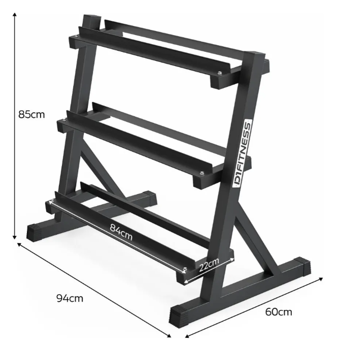Suporte Expositor Estante para Halter Dumbbell - 3 Andares 2