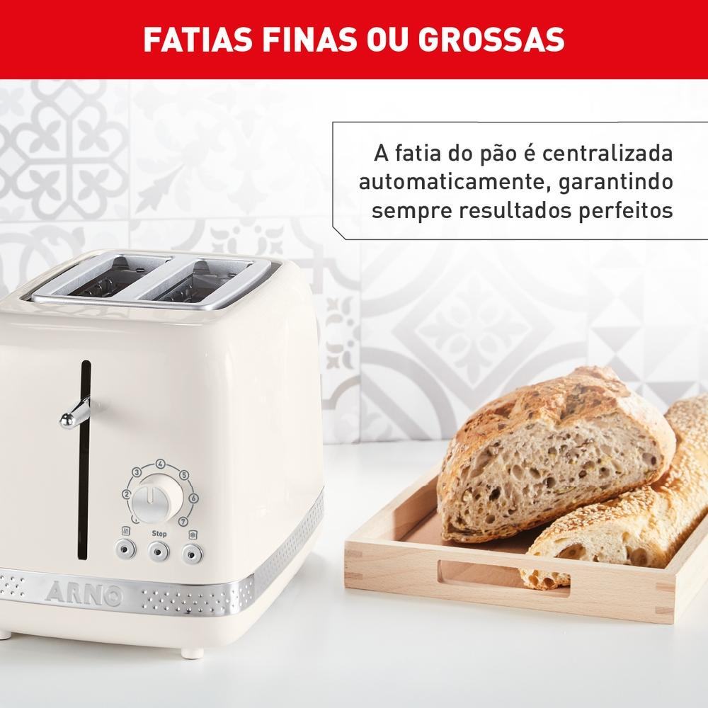 Torradeira Arno Linha Soleil com 7 Níveis de Tostagem e Bandeja Removível 4