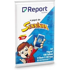 Papel Sulfite Senninha Branco A4 75g 100 Folhas