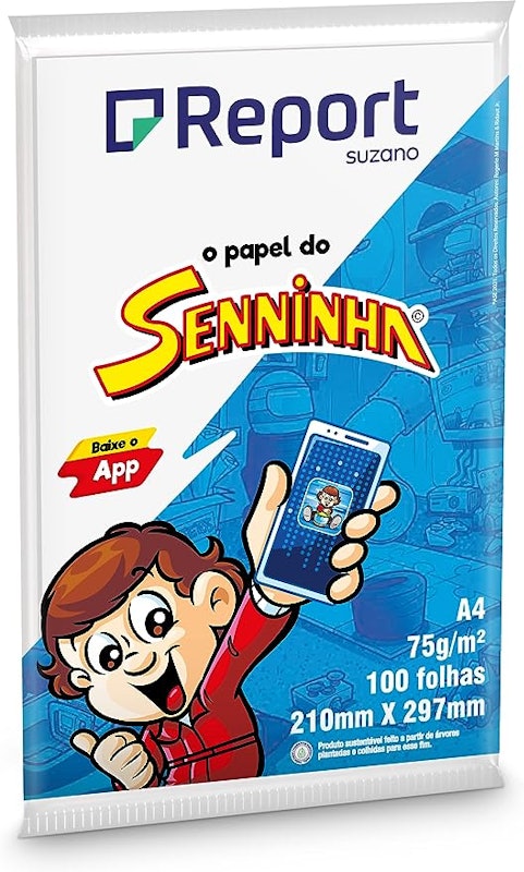 Papel Sulfite Senninha Branco A4 75g 100 Folhas 1