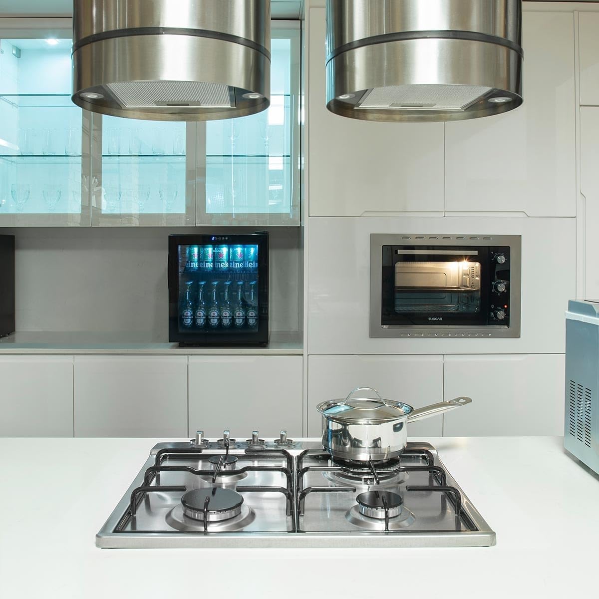 Fogão de Mesa Cooktop 4 Bocas Aço Inox à Gás Suggar 5