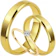 MADONZ Par de Alianças Casamento 4 mm Tungstênio Banhado a Ouro 18 k Madonz 1